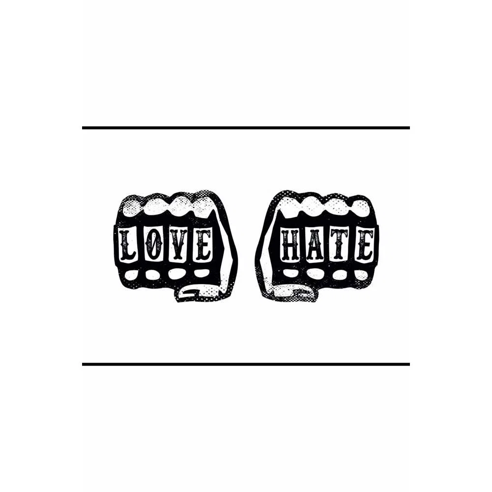 Love Hate Art Print - Available Framed Or Unframed – image 2