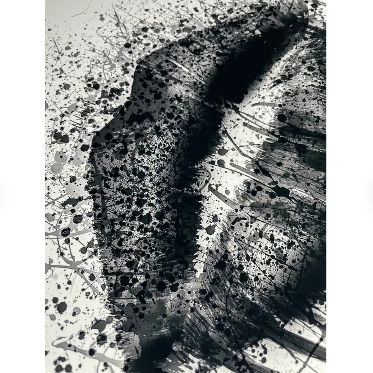 Black Gothic Lips Art Print - black / 21cm – image 2