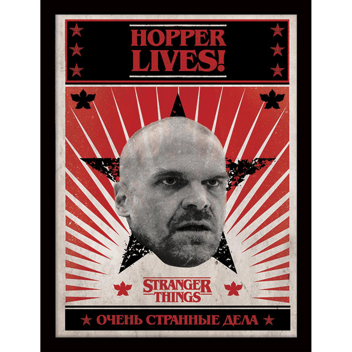 Stranger Things (Hopper Lives) Framed Print – image 2