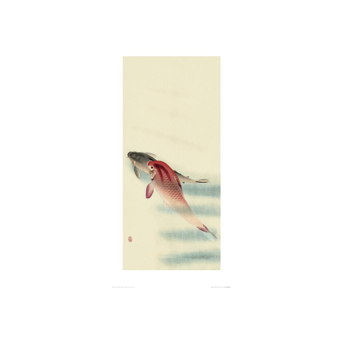 Ohara Kolson Two Carp or Two Veil Goldfish – image 1