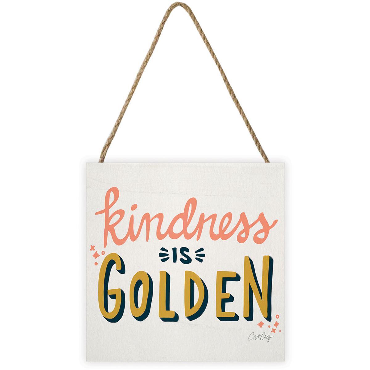 Cat Coquillette (Kindness Is Golden) Wooden Block - White – image 2