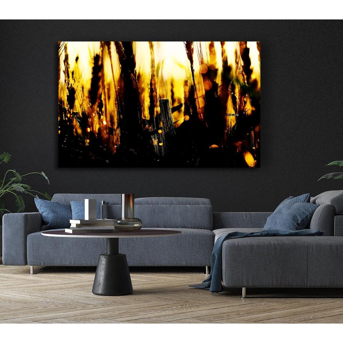 Golden Wheatfield Canvas Print Wall Art - Yellow / 35.56cm – image 6