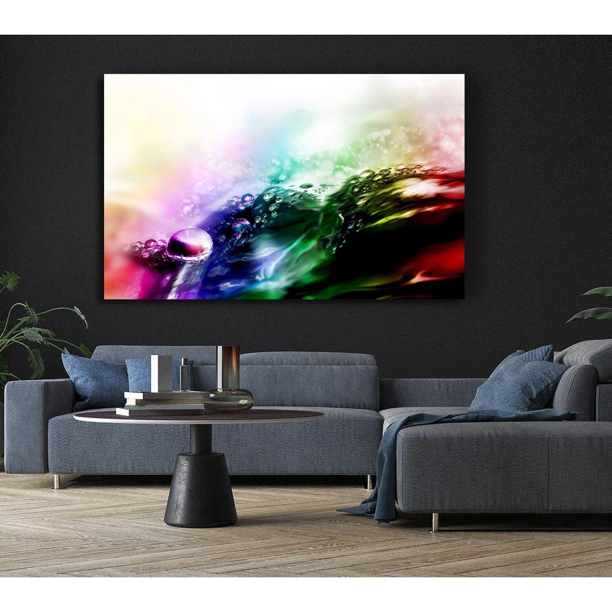 Liquid Diamonds Canvas Print Wall Art - Yellow / 66.04cm – image 6