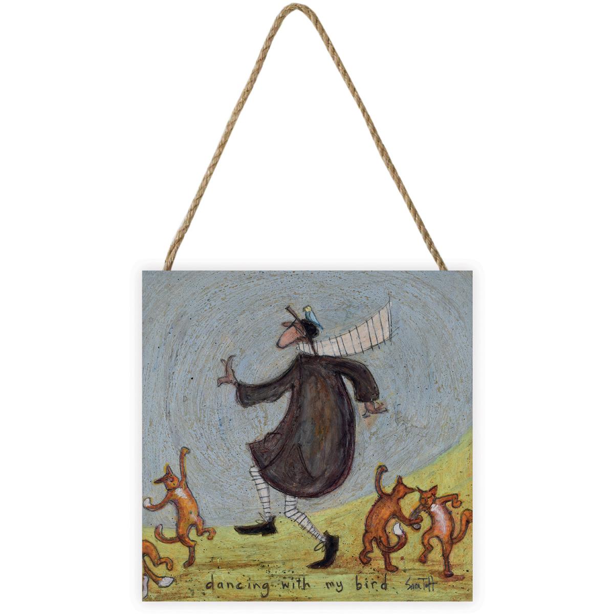 Sam Toft (Dancing With My Bird) Wooden Block - White – image 2