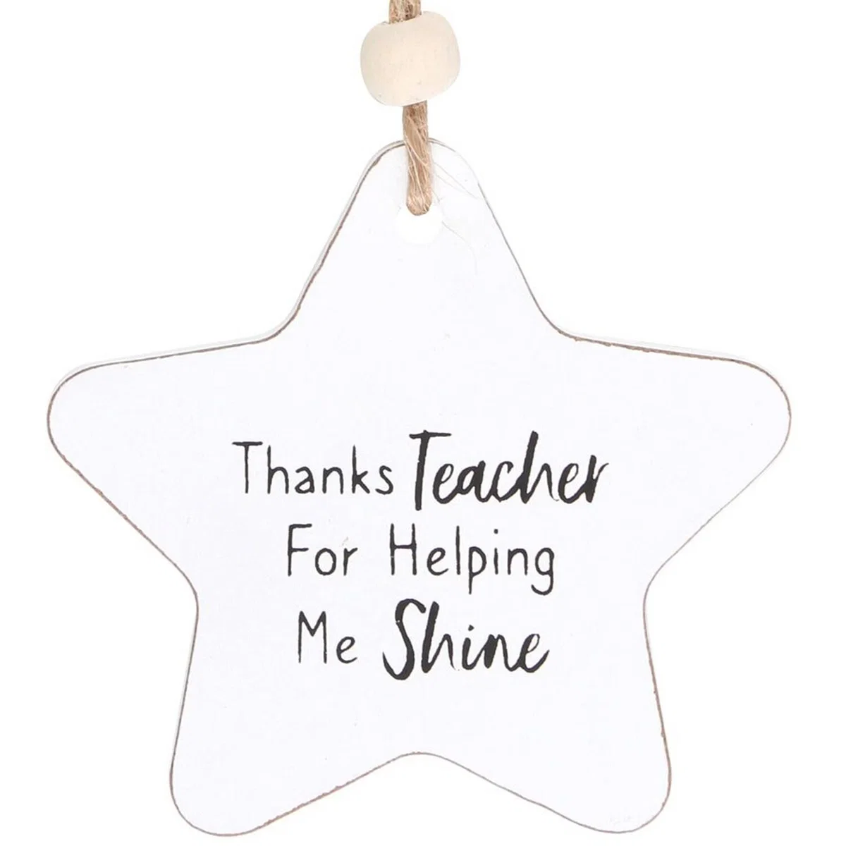 Small Hanging Star Sentiment Sign - Thanks Teacher – image 2