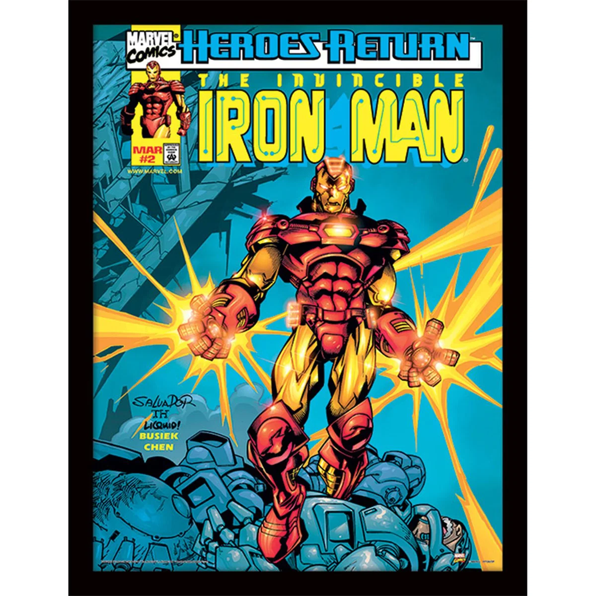 Marvel Comics (Iron Man Heroes Return) Framed Print – image 2