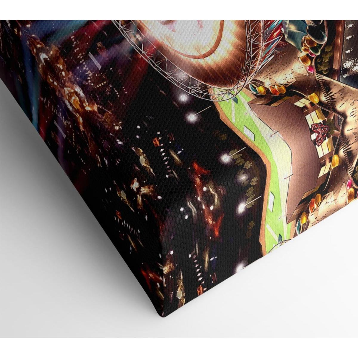 London 2012 Olympic Stadium Canvas Print Wall Art - Yellow / 50.8cm – image 2