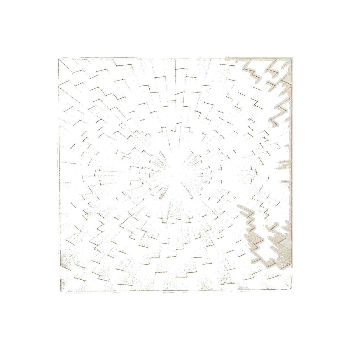 Gold Flecked Decorative Metal Art - Silver