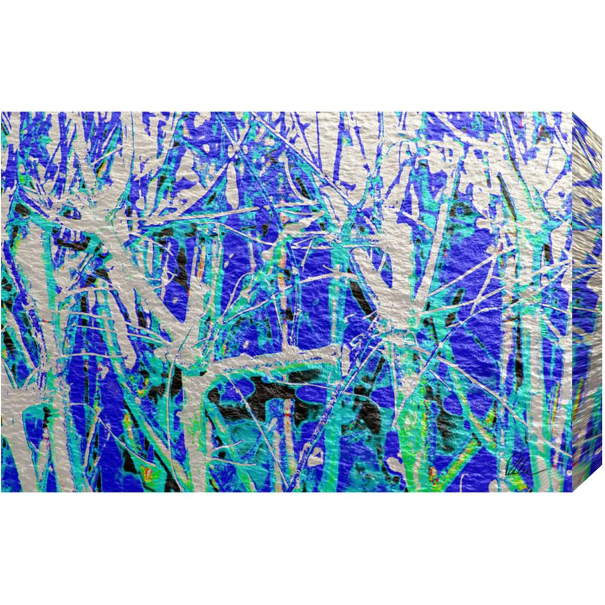 French Thames La Paris Art Print Wrapped on Canvas - Blue / 152cm – image 2
