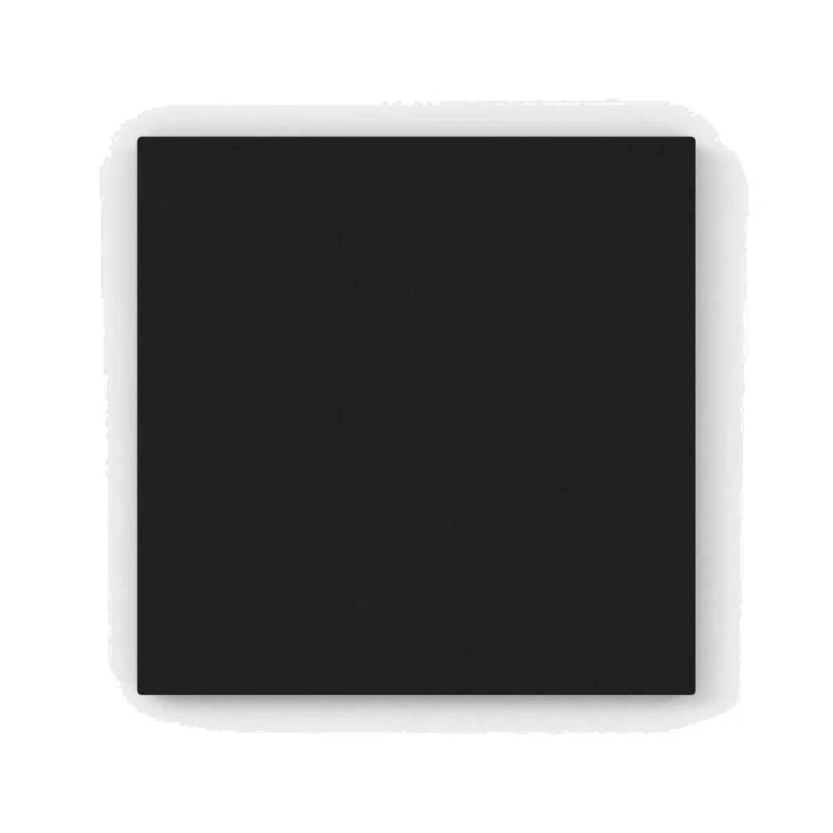 Midnight Black HD Metal Print - Black / 40cm