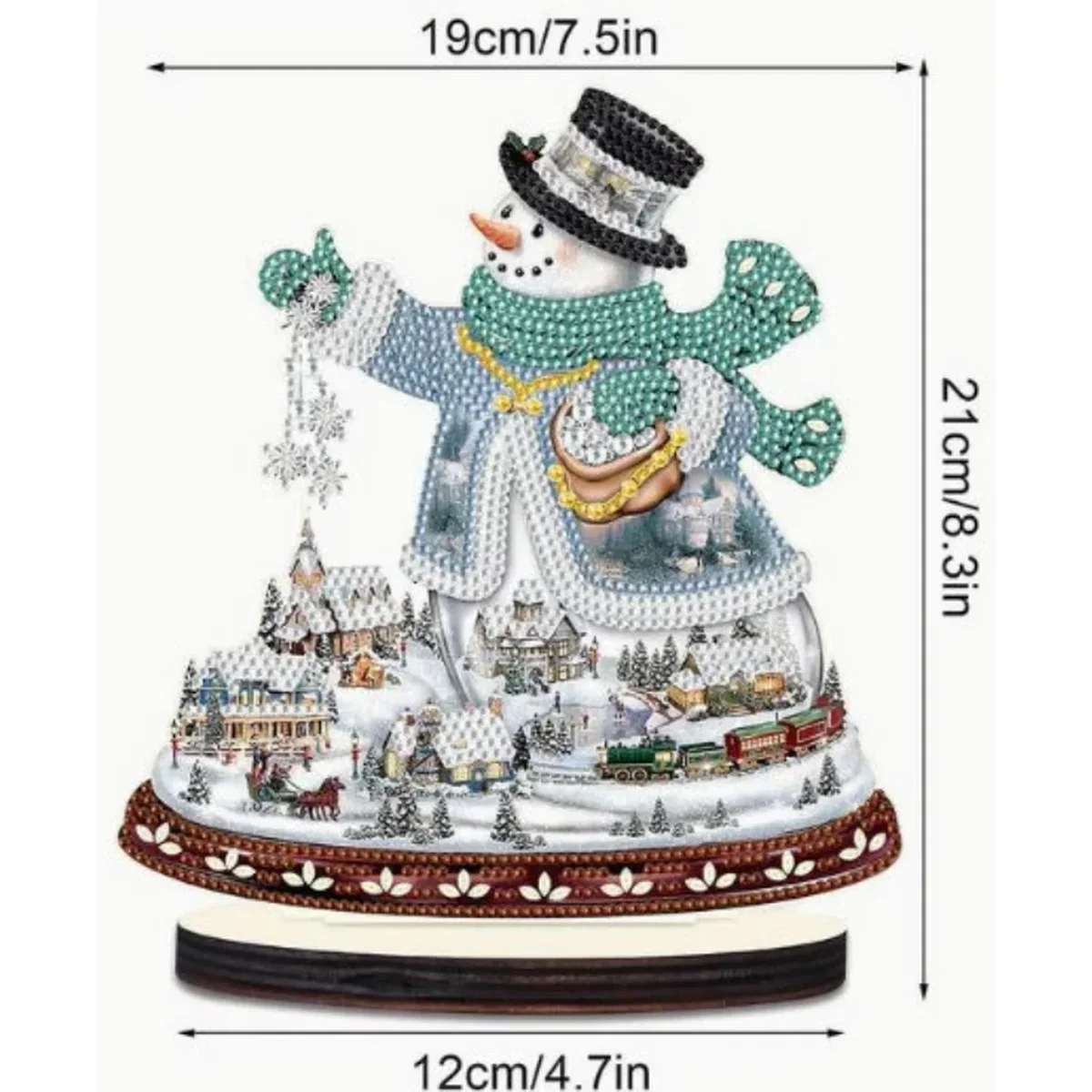 Christmas Cute Snowman Diamond Painting - Multi – image 3