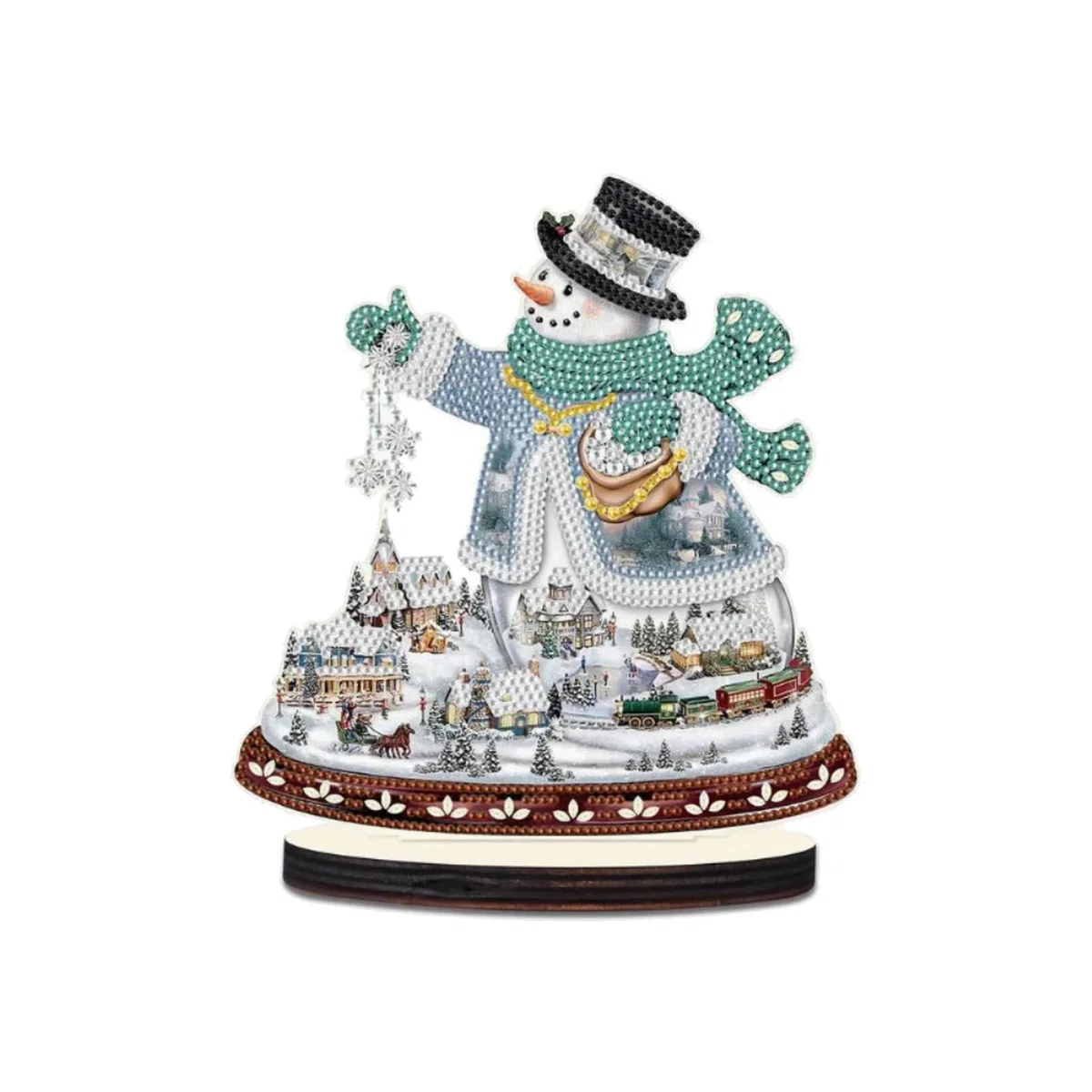 Christmas Cute Snowman Diamond Painting - Multi – image 1
