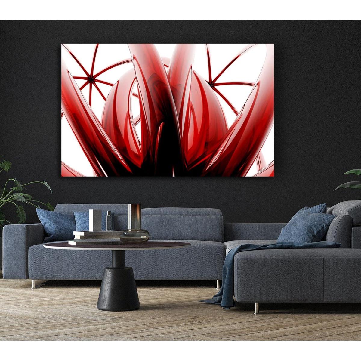 Crimson Glass Canvas Print Wall Art - Yellow / 35.56cm – image 6