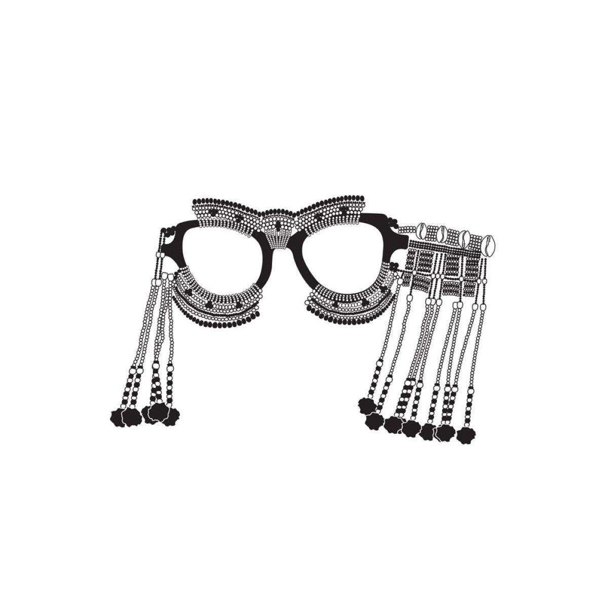 Unframed Xhosa Beaded Sunglasses Art Print – image 2