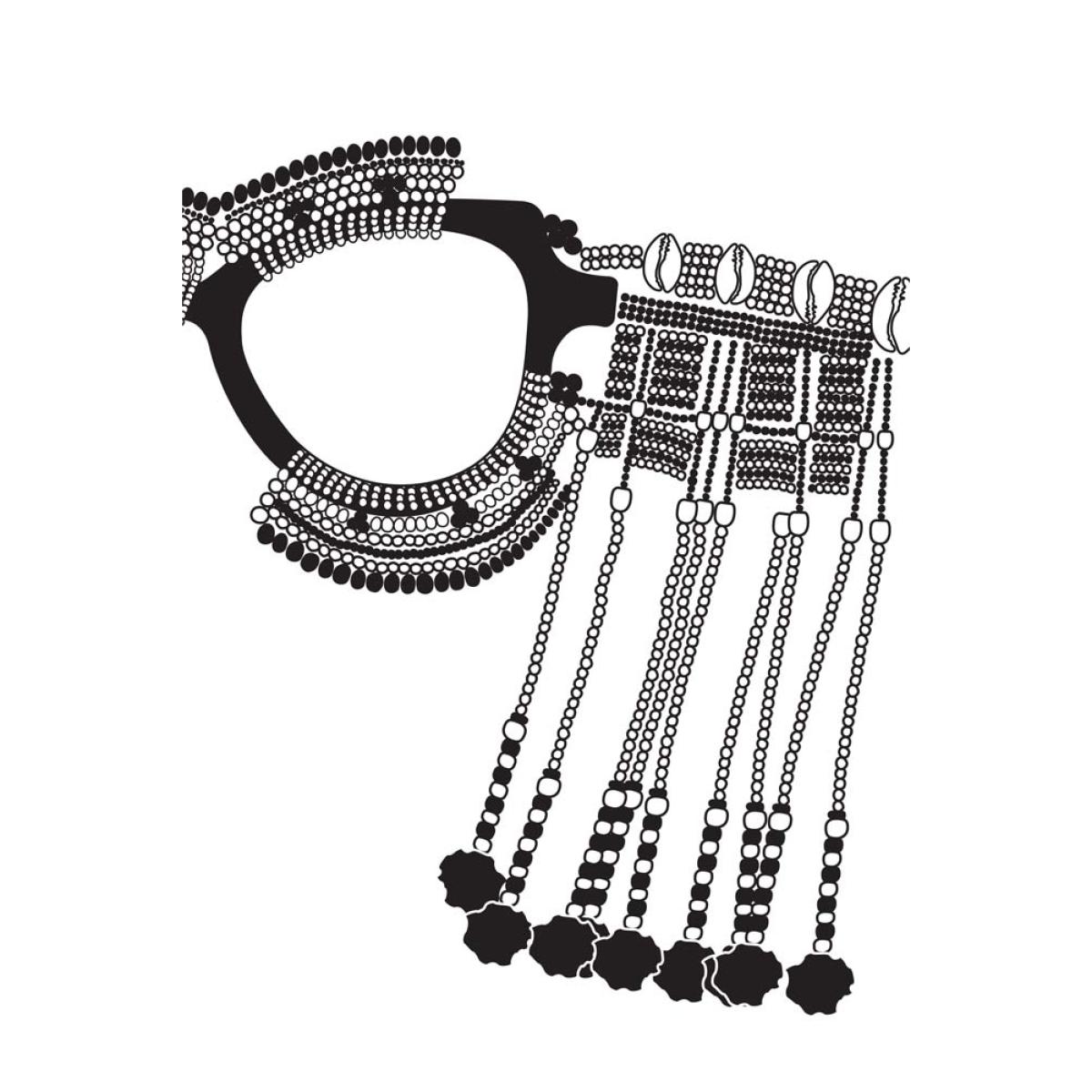 Unframed Xhosa Beaded Sunglasses Art Print – image 4