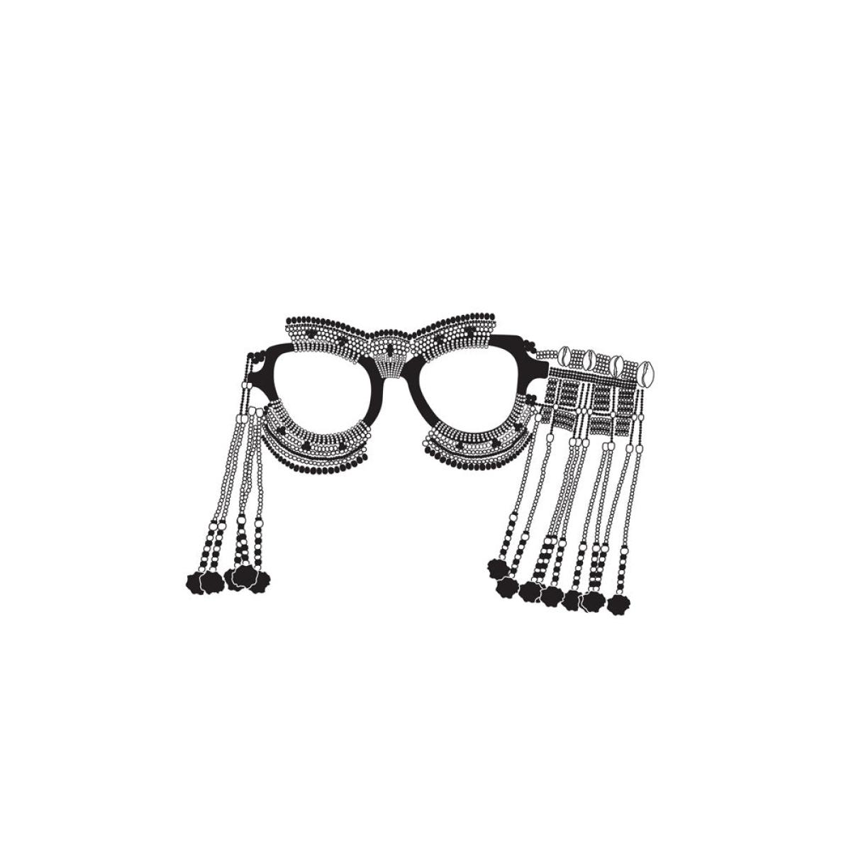 Unframed Xhosa Beaded Sunglasses Art Print – image 5