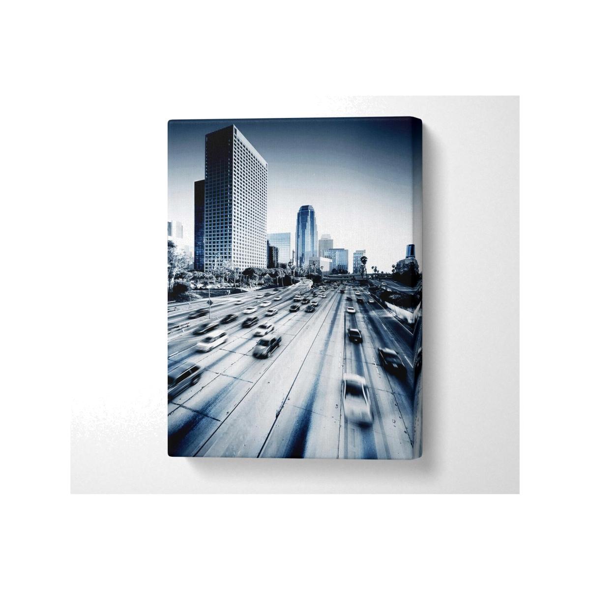 Los Angeles Highways Canvas Print Wall Art - Yellow / 66.04cm – image 1