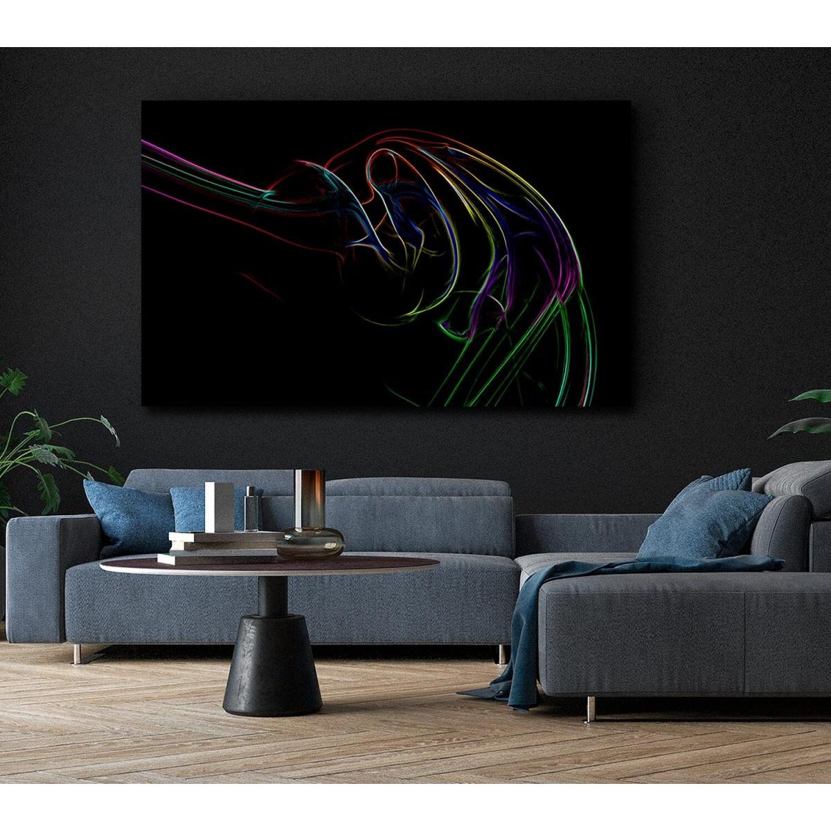 Motion Of Eternity Canvas Print Wall Art - Yellow / 66.04cm – image 4