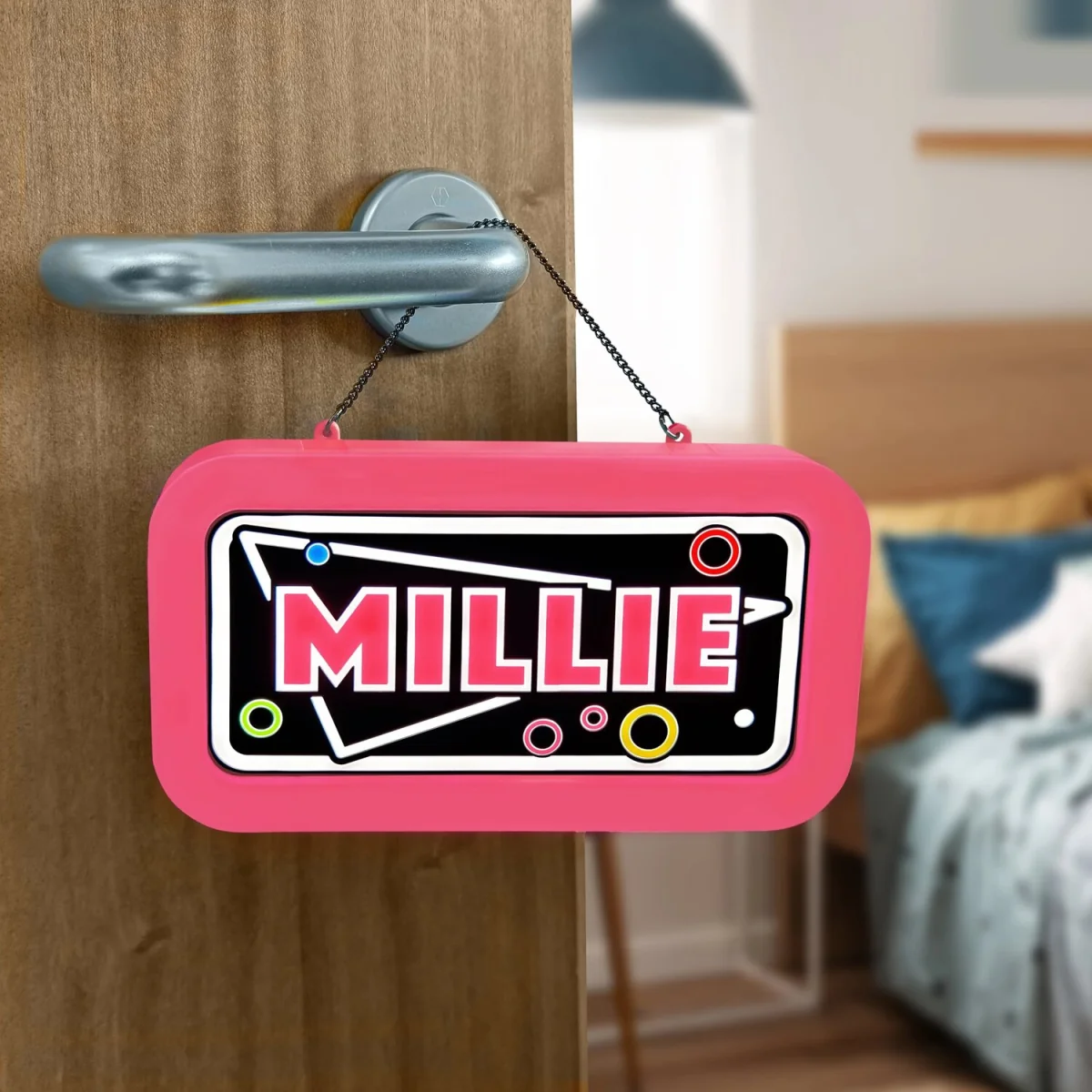 Millie Pre-personalised Light-Up Neon Bedroom Sign - Pink – image 8