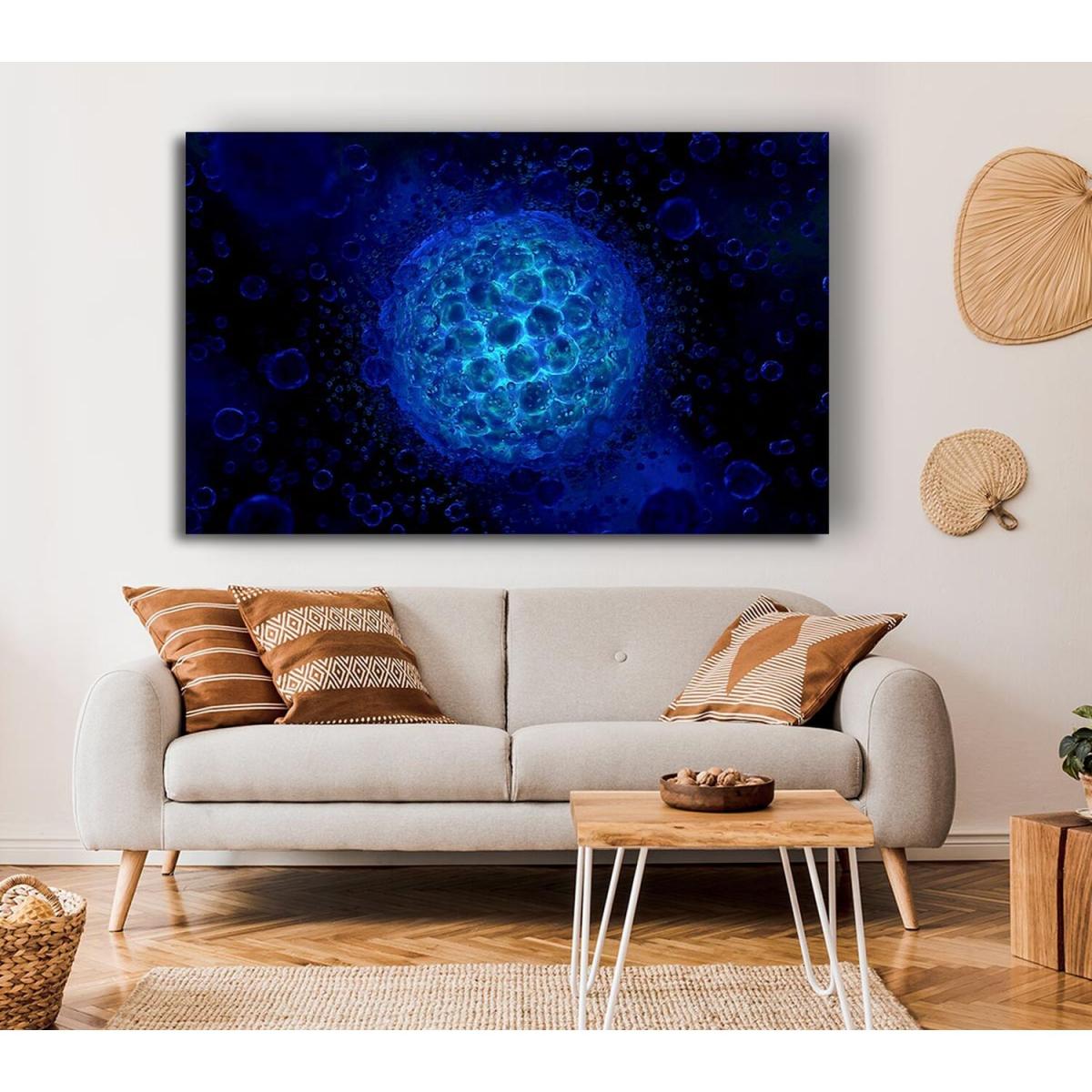 Deep Under The Ocean Canvas Print Wall Art - Yellow / 50.8cm – image 4