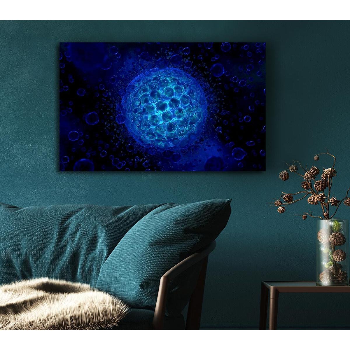 Deep Under The Ocean Canvas Print Wall Art - Yellow / 50.8cm – image 5