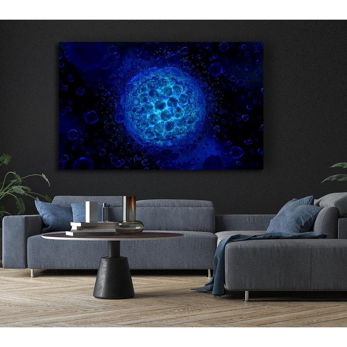 Deep Under The Ocean Canvas Print Wall Art - Yellow / 50.8cm – image 6