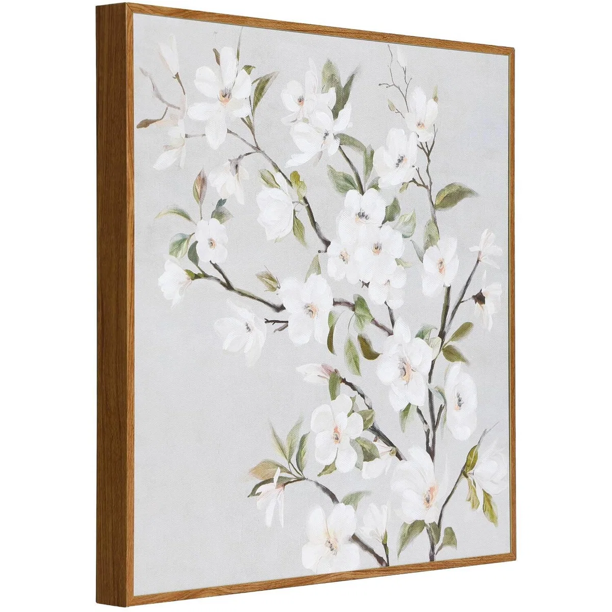 EGLO Mentakab Blossom Flower Canvas - Grey, White – image 3