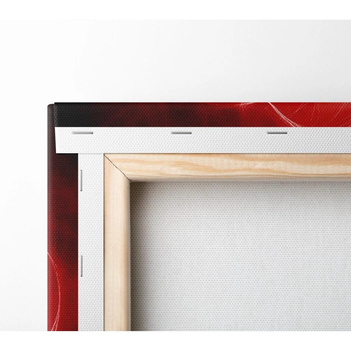 Smoke Rings Red Canvas Print Wall Art - Yellow / 81.28cm – image 2