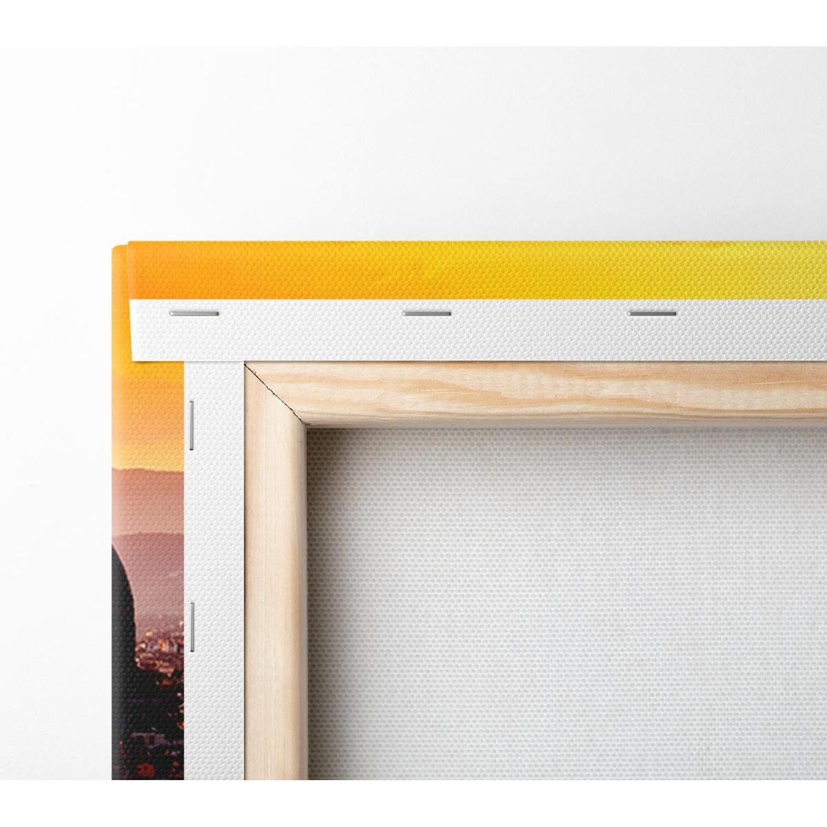 Ancient City Rooftops Canvas Print Wall Art - Yellow / 101.6cm – image 2