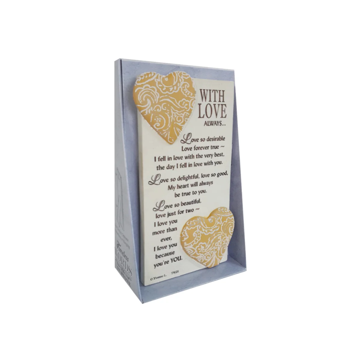With Love Always Timeless Words Plaque - Multi