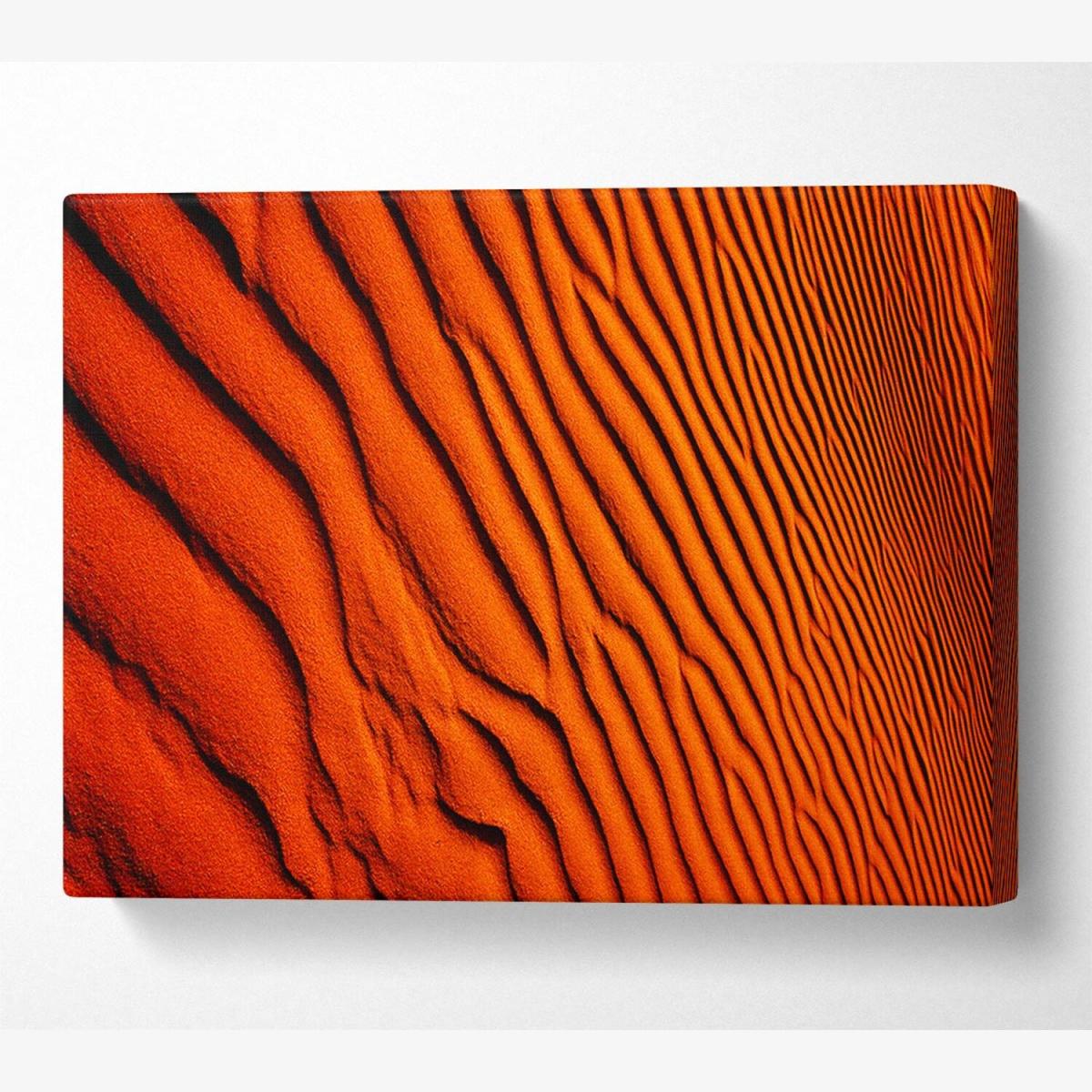 Texture Of The Desert Sands Canvas Print Wall Art - Yellow / 35.56cm – image 1