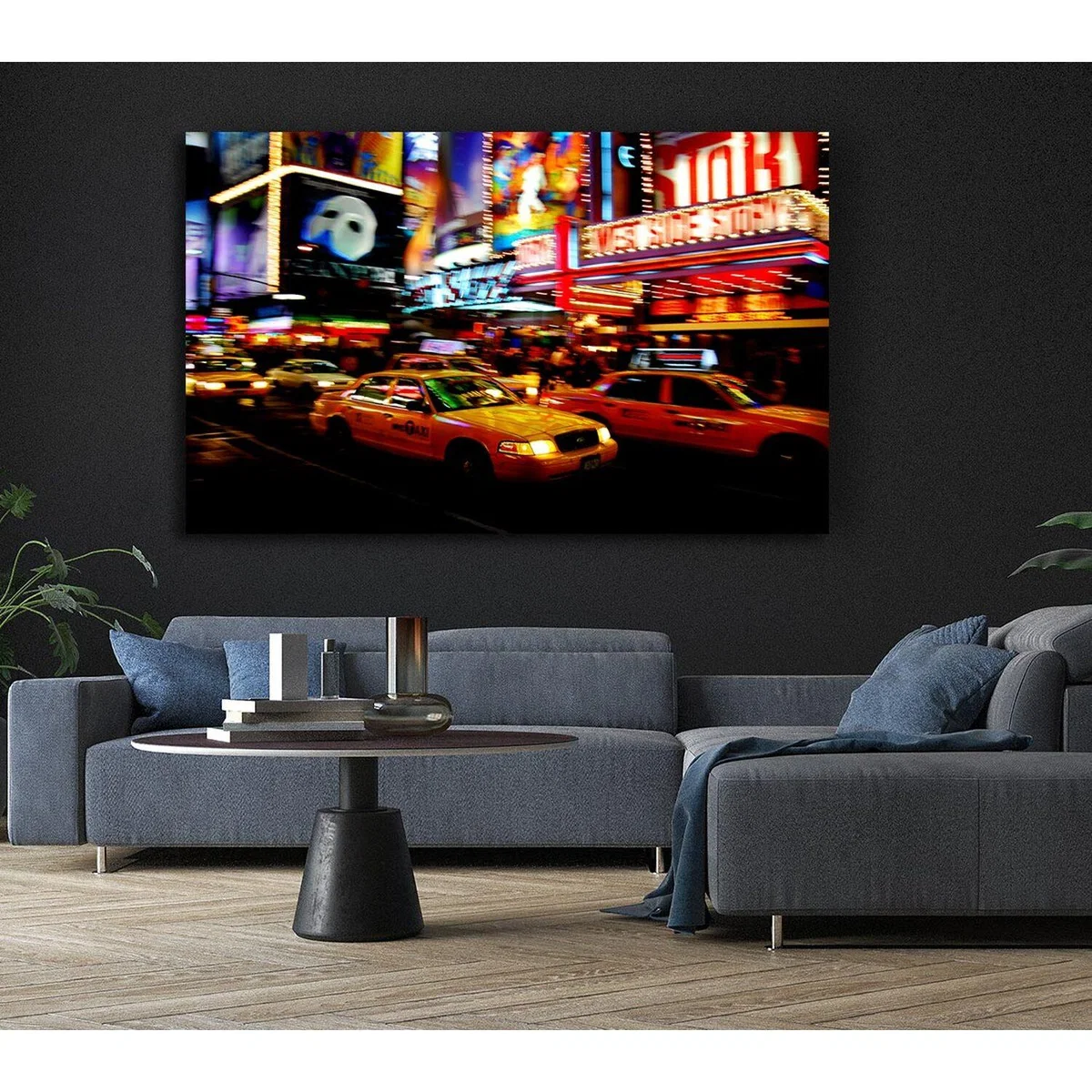 New York City Broadway Cabs Canvas Print Wall Art - Yellow / 66.04cm – image 6