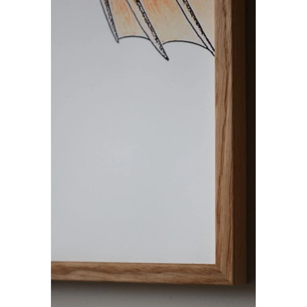 Oak Framed Spotted Orange Half Fish Head & Tail Art Prints - DISCONTINUED – image 6