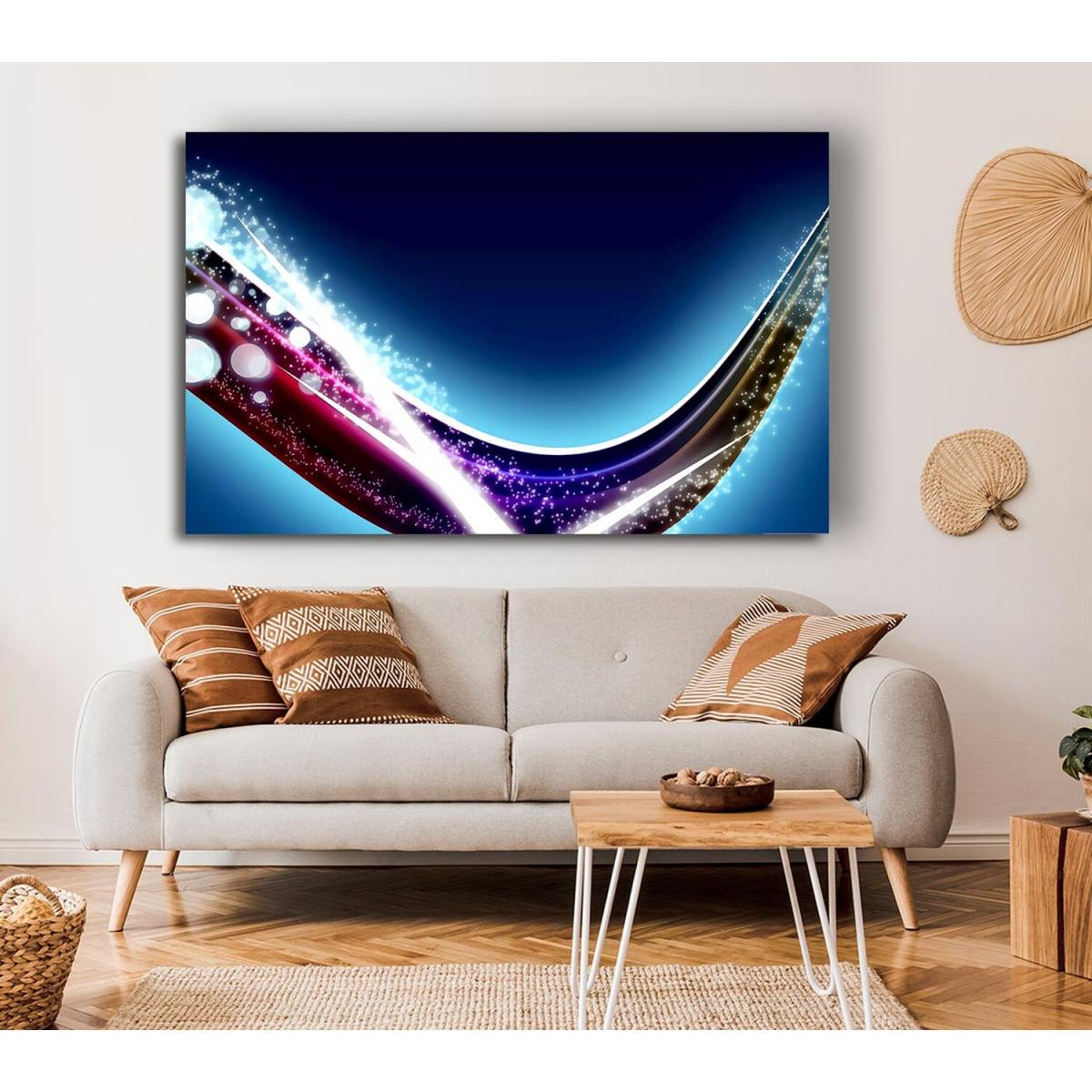 Lightning Bolt Canvas Print Wall Art - Yellow / 50.8cm – image 4