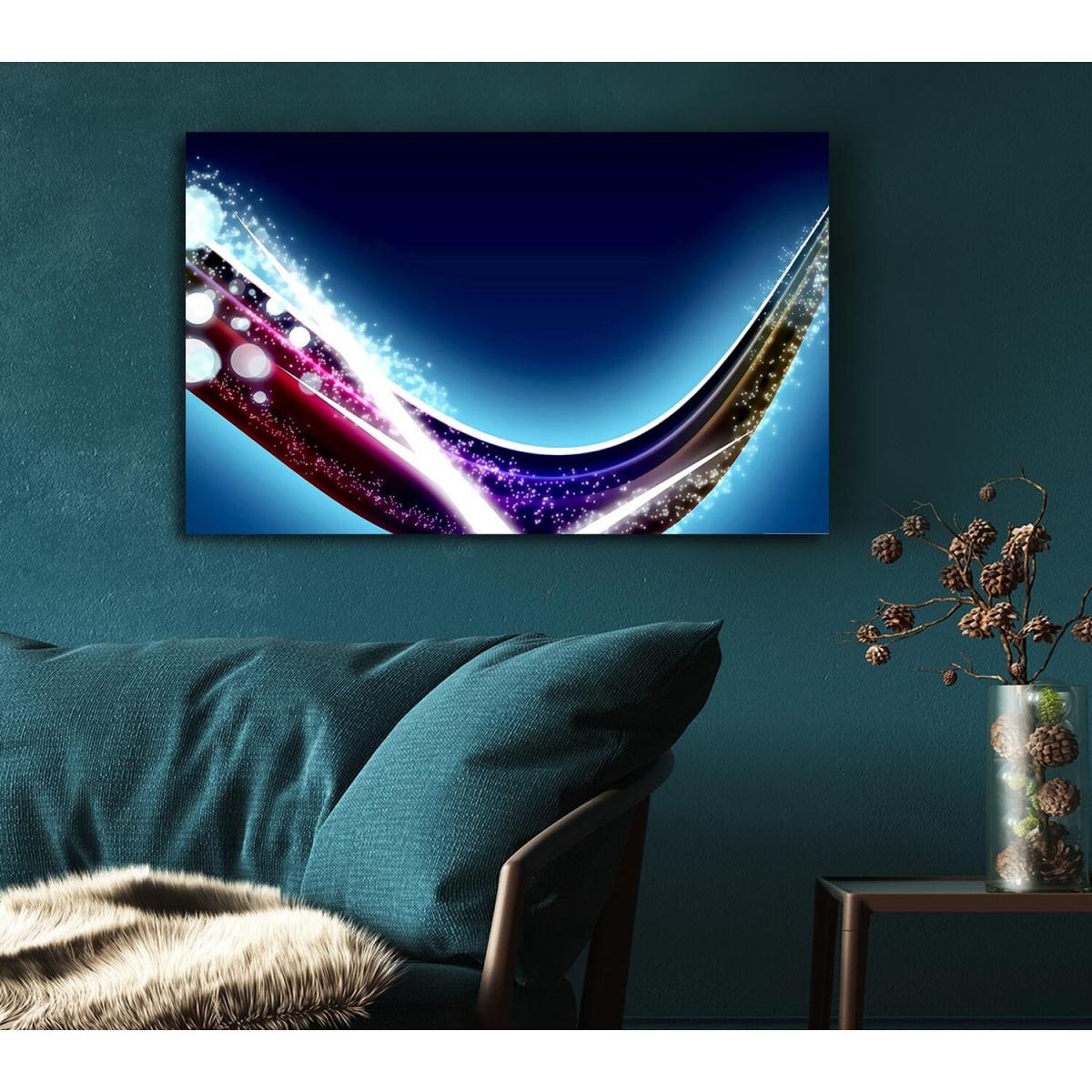Lightning Bolt Canvas Print Wall Art - Yellow / 50.8cm – image 5