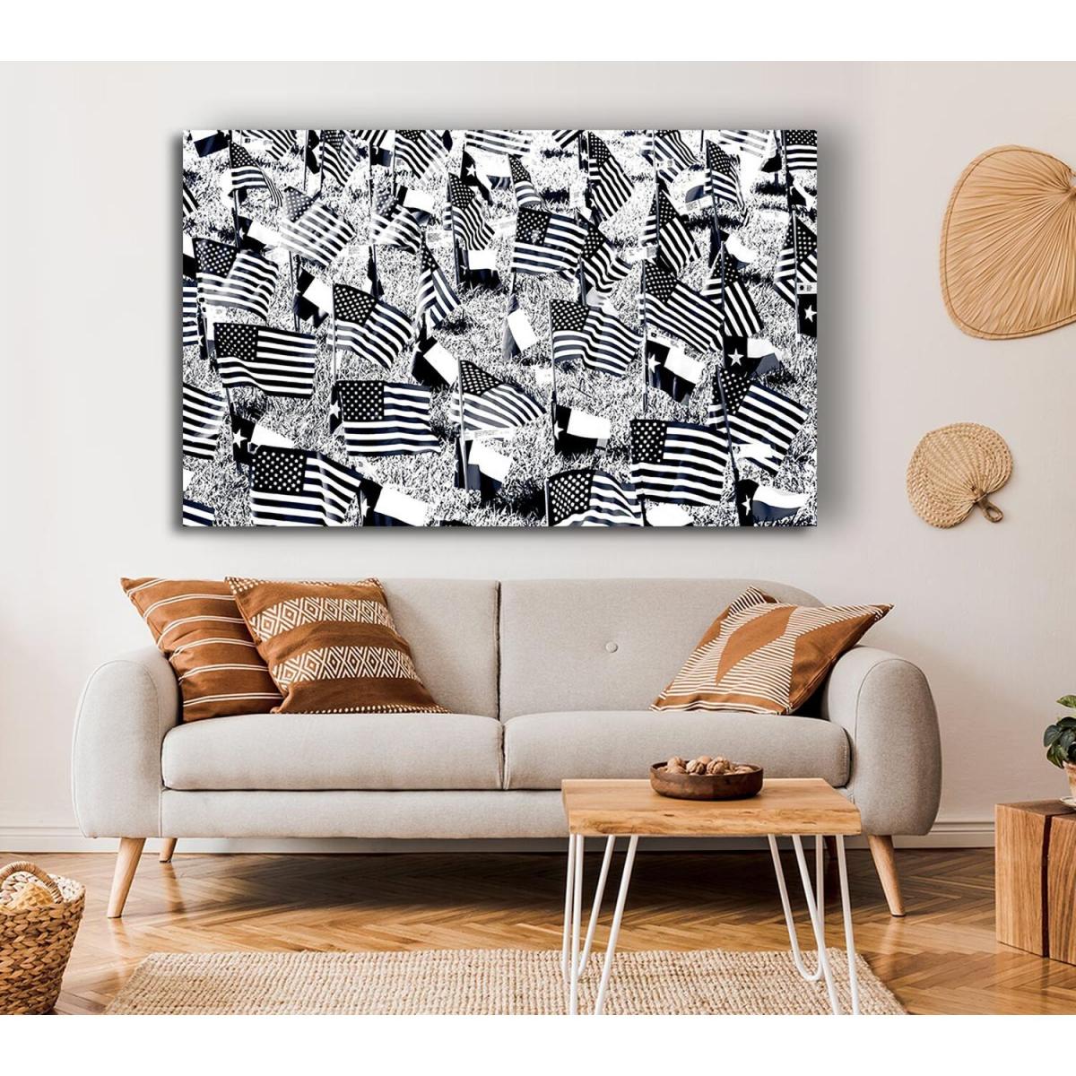 Too Many Died Canvas Print Wall Art - Yellow / 35.56cm – image 3