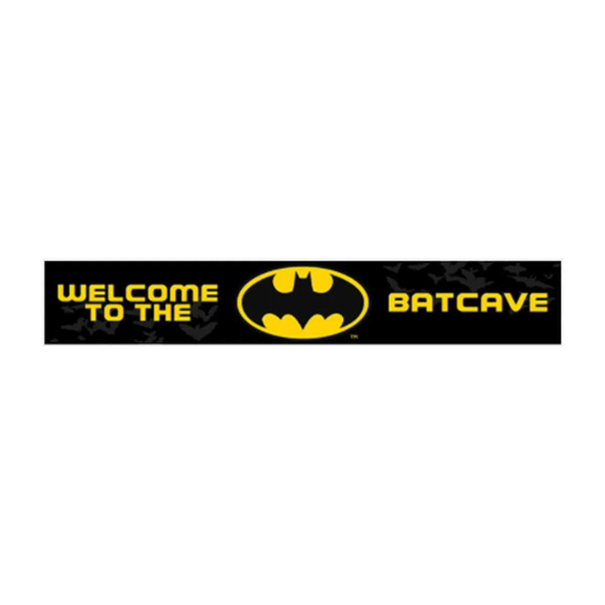 Batman Welcome to the Batcave Wooden Sign - Black – image 1