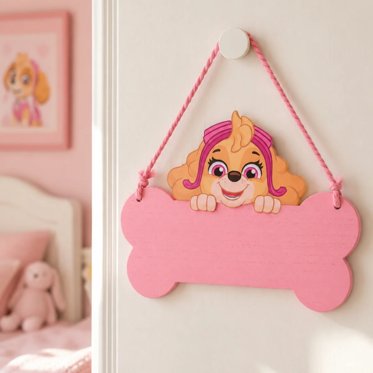 Paw Patrol Skye Wooden Hanging Plaque - Pink – image 4