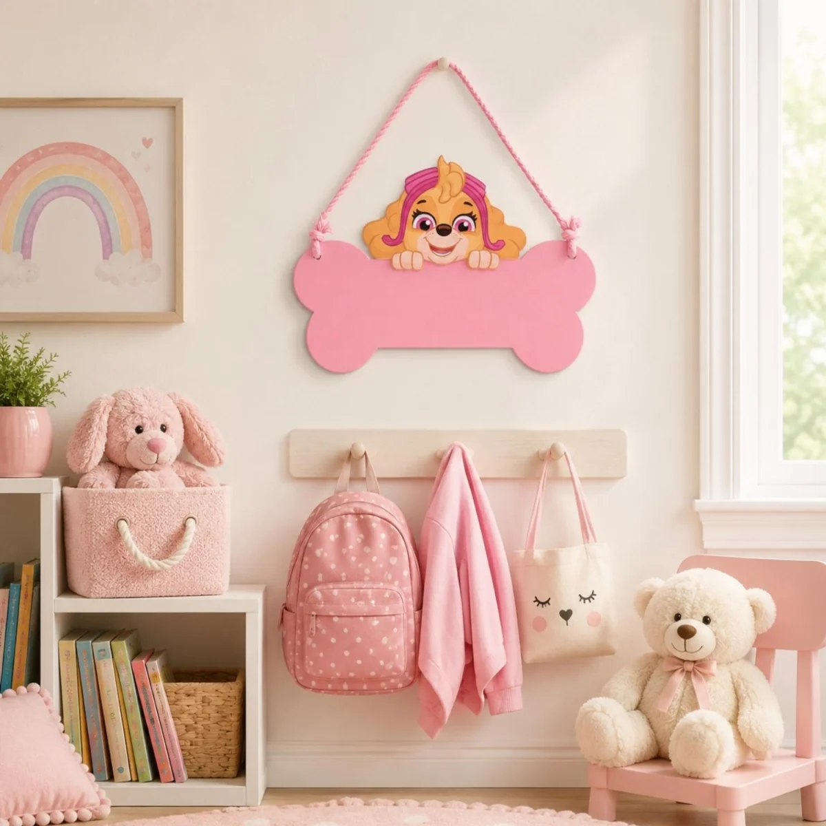 Paw Patrol Skye Wooden Hanging Plaque - Pink – image 5