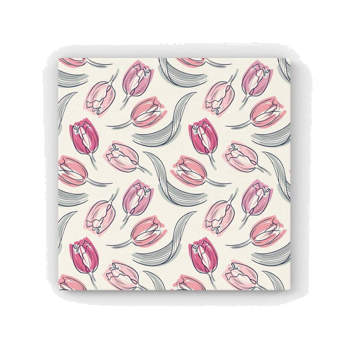 Tulips HD Metal Print - Pink / 56cm