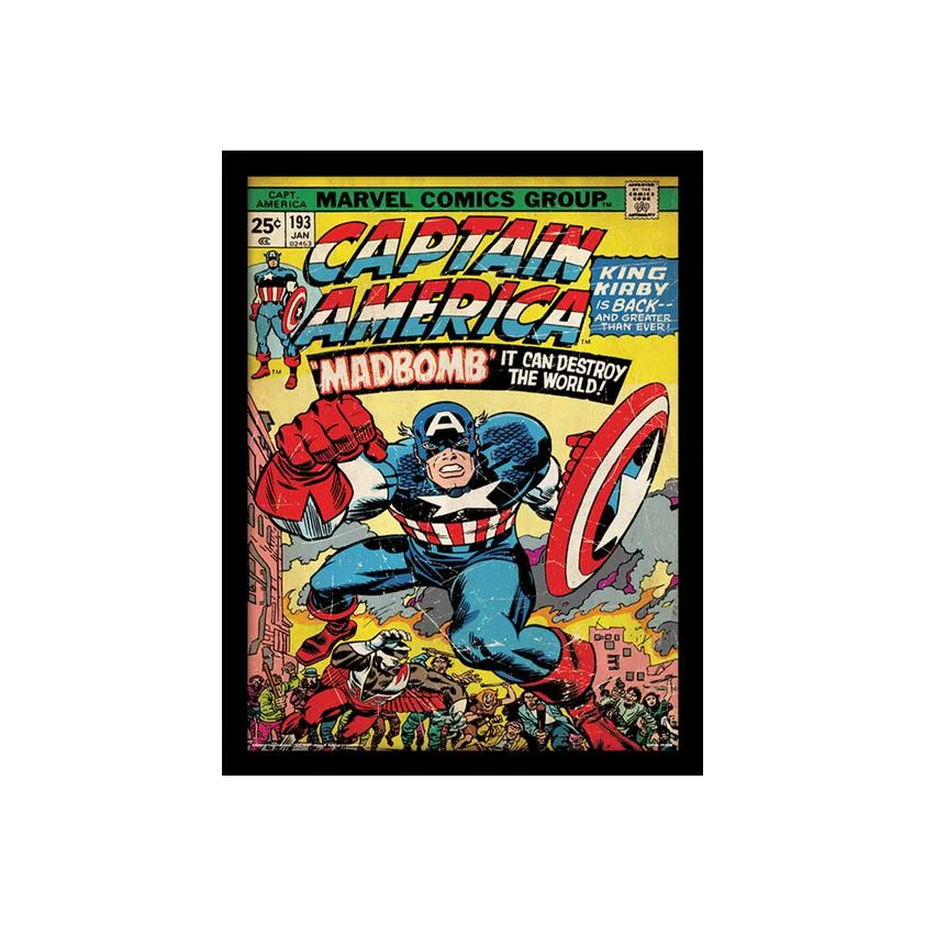 Captain America (Madbomb) Framed Print – image 1