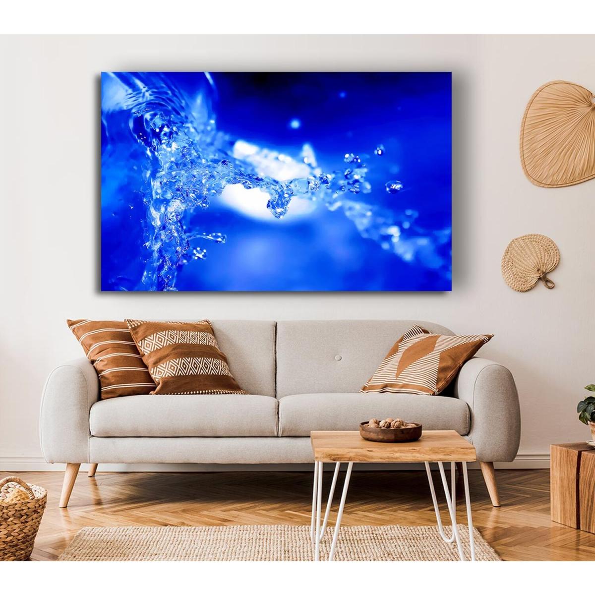 Blue Parting Canvas Print Wall Art - Yellow / 50.8cm – image 4