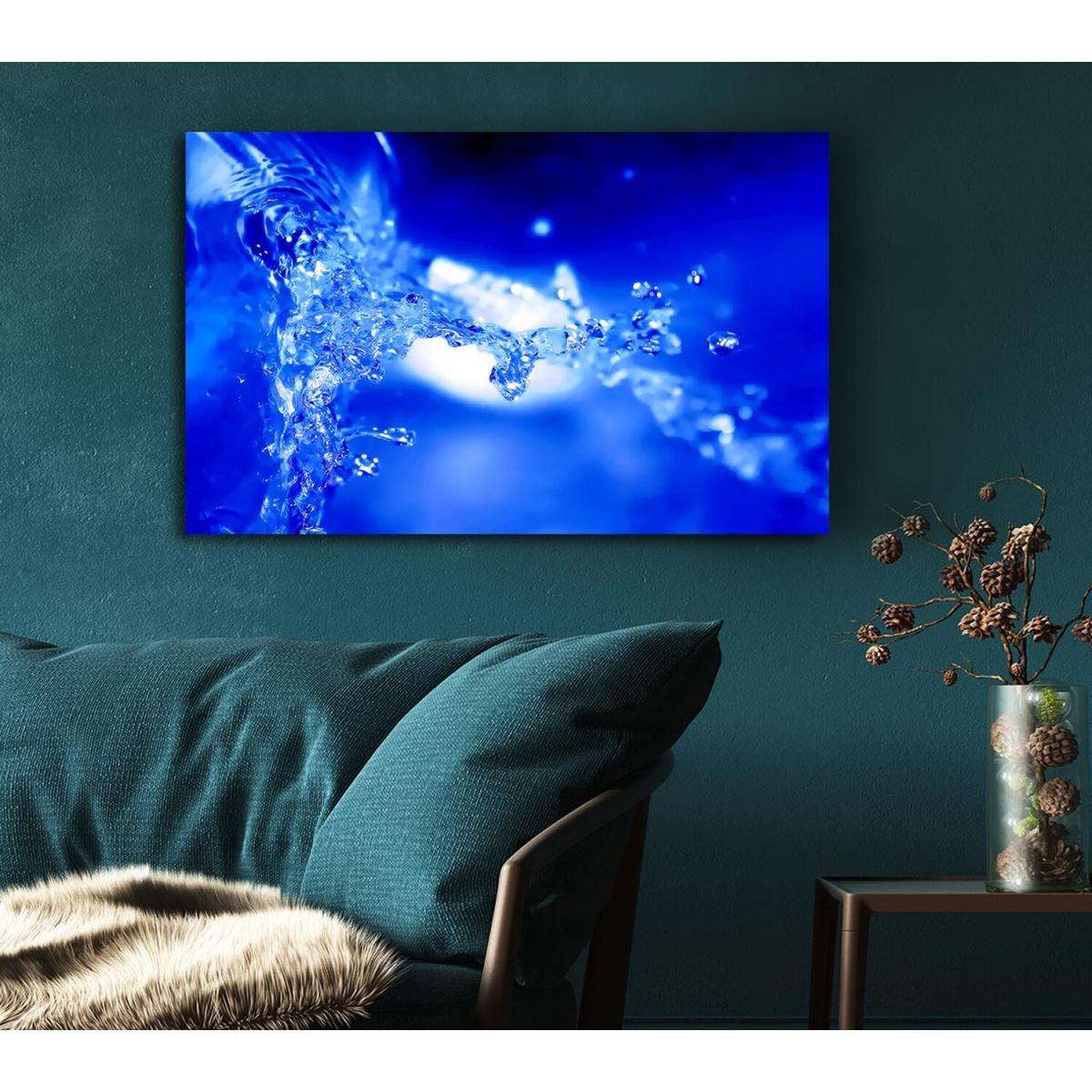 Blue Parting Canvas Print Wall Art - Yellow / 50.8cm – image 5