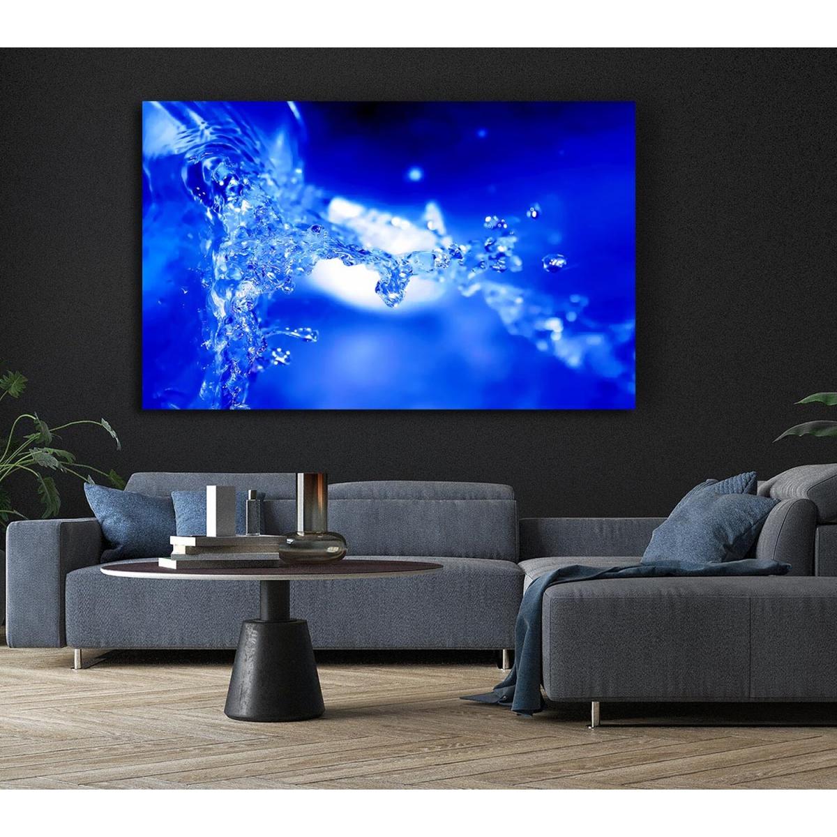 Blue Parting Canvas Print Wall Art - Yellow / 50.8cm – image 6