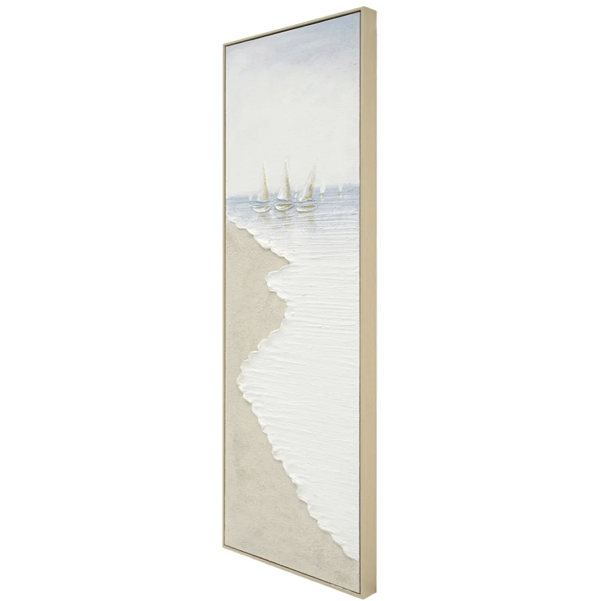 Seascape Sailing Boat Textured Art – image 3