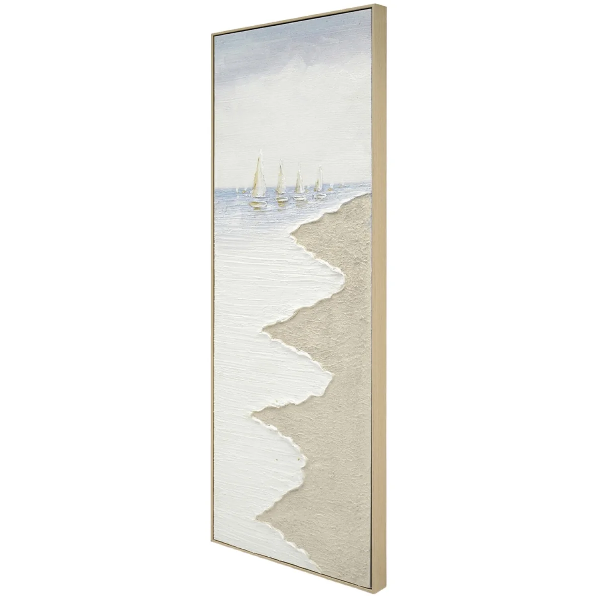 Seascape Sailing Boat Textured Art – image 5