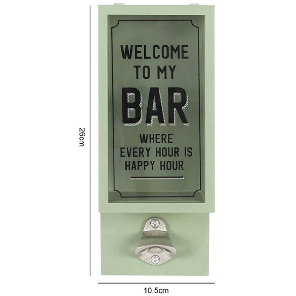 Garden Bar Bottle Opener Plaque - Ash Green – image 2