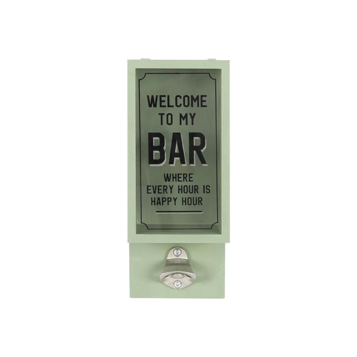 Garden Bar Bottle Opener Plaque - Ash Green – image 1