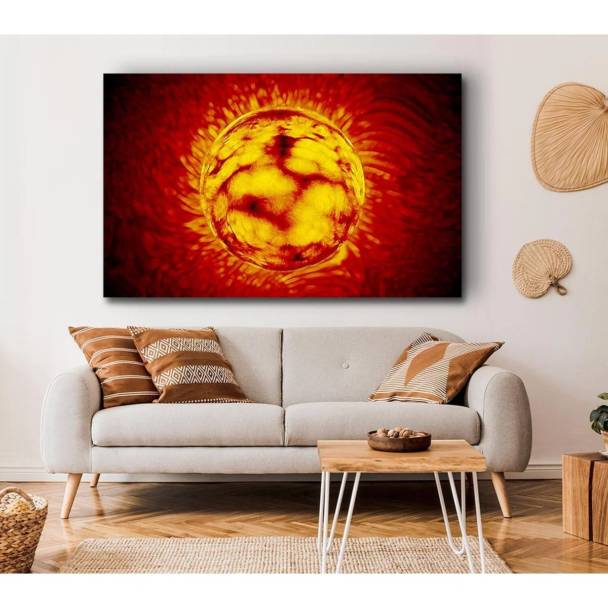 Sun Worshiper Canvas Print Wall Art - Yellow / 35.56cm – image 3