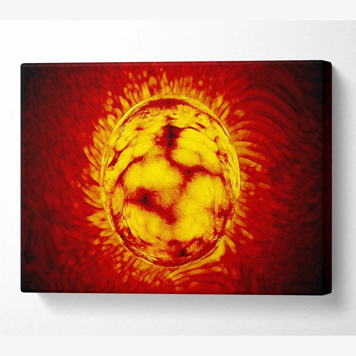 Sun Worshiper Canvas Print Wall Art - Yellow / 35.56cm – image 1